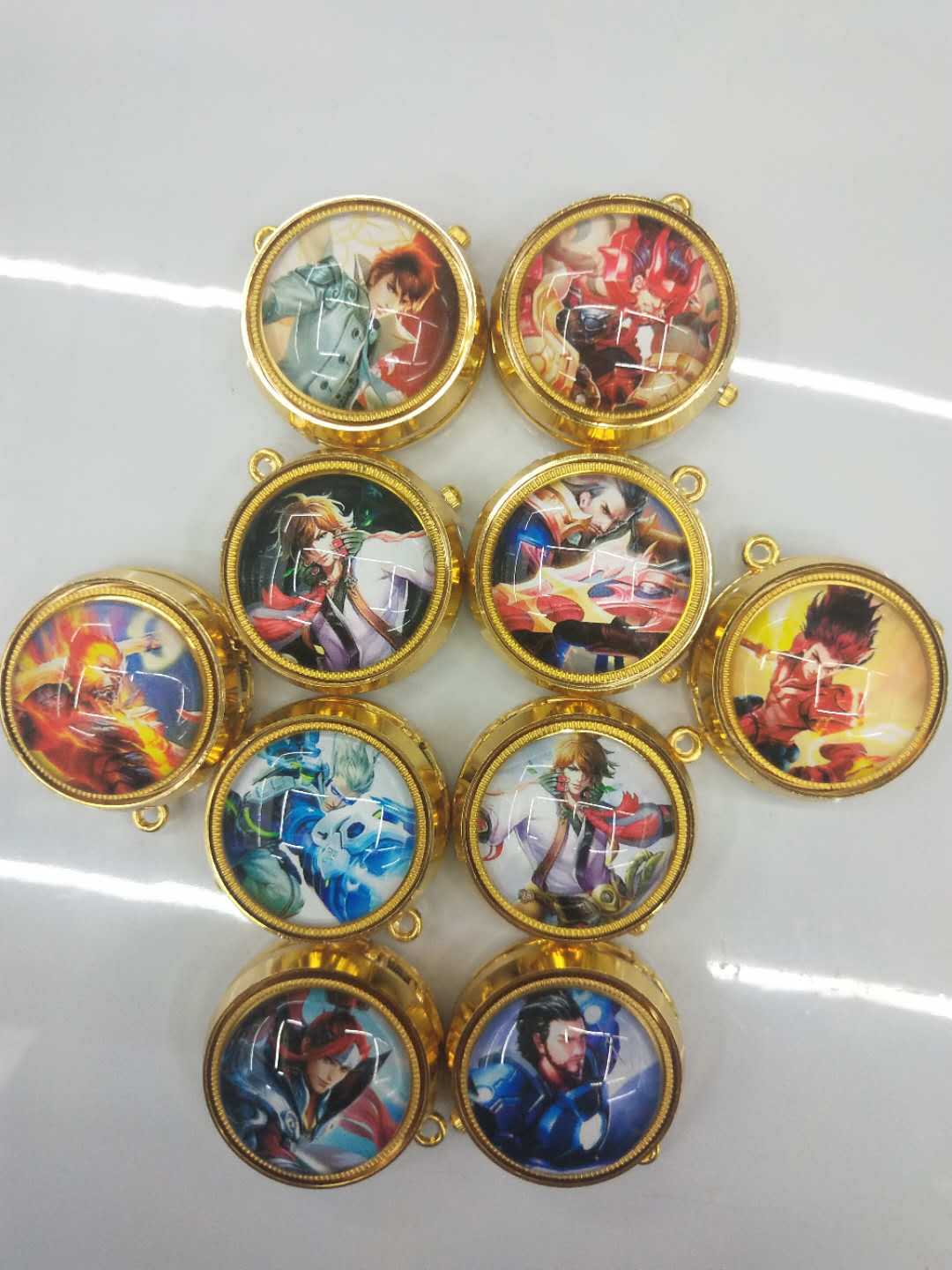 Wholesale of golden rotating anime cartoon wall watch gyroscope rotating pocket watch pic 17