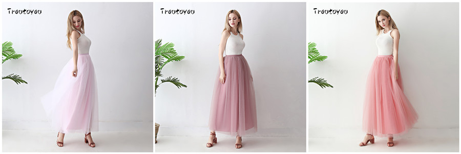 European and American mid-length tulle skirt, tutu skirt for adults, tulle skirt for balls, tulle skirt for women pic 7