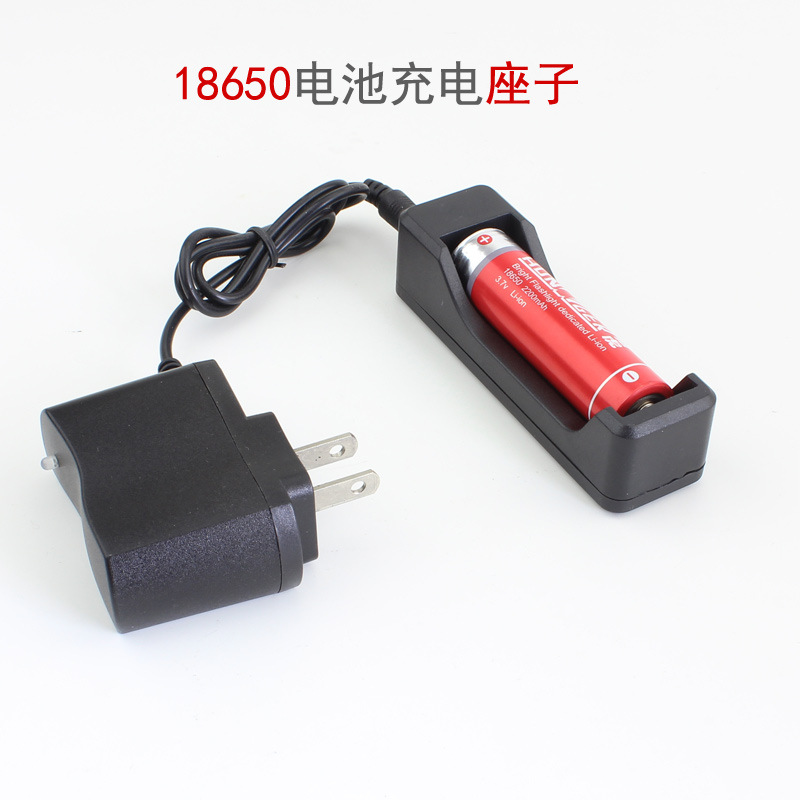 18650 lithium battery DC single-slot charger, 16340 battery charging dock, powerful flashlight accessory battery dock pic 73