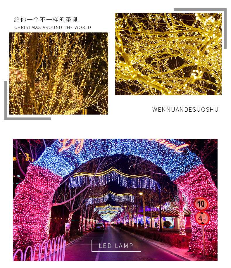 厂家批发led灯串户外满天星彩灯圣诞灯婚庆串灯节日装饰灯闪灯详情16