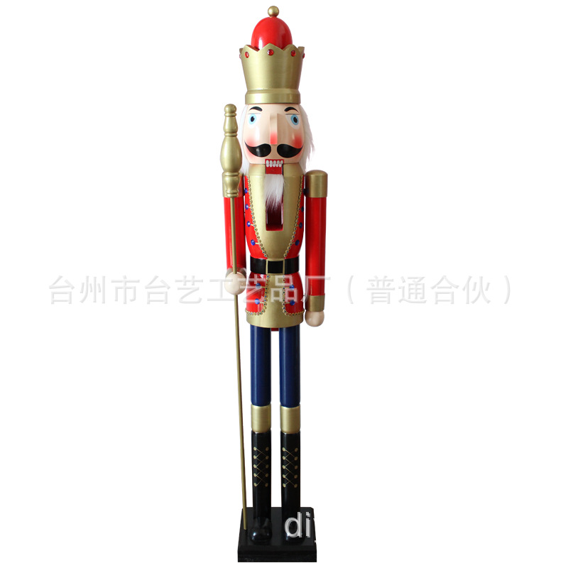 Large nutcracker 150CM in stock, soldier puppet 1.5m, hotel Christmas decorative handicrafts and ornaments pic 13