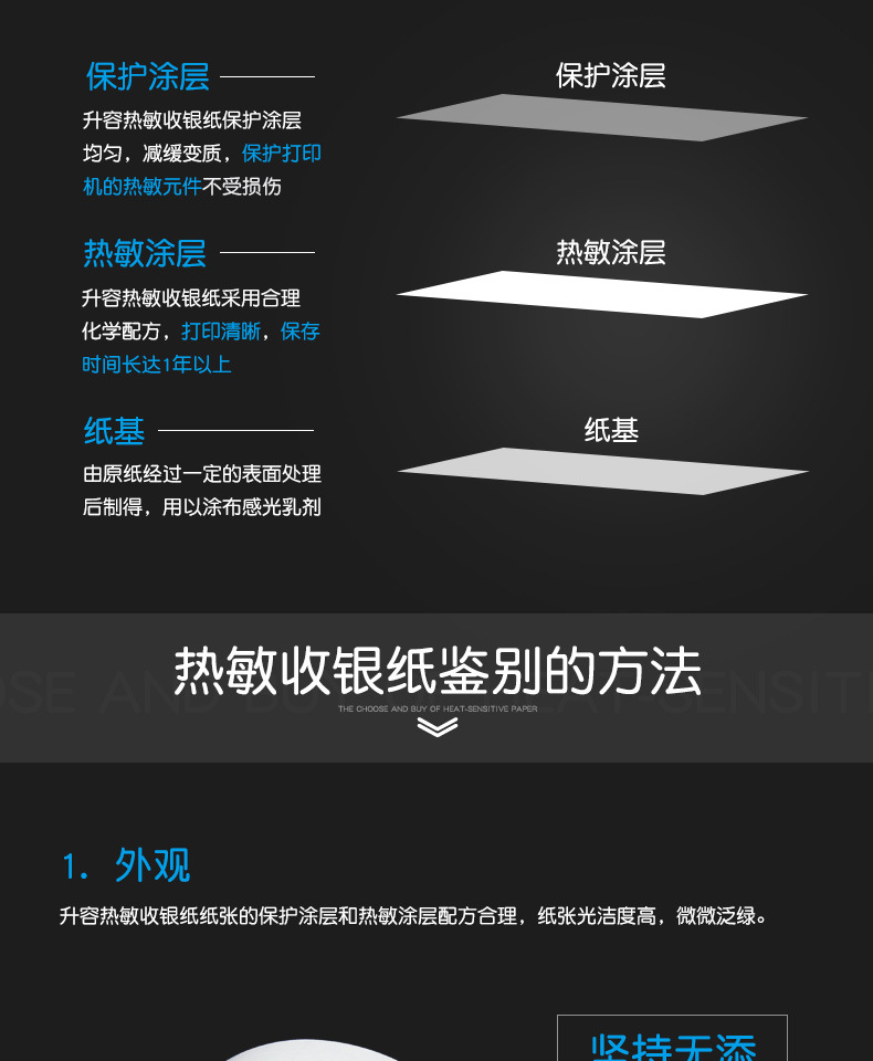 57X50热敏收银纸厂家热敏小票打印纸银行汇款凭条接定制收银纸详情5