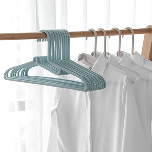 定制加厚宽肩衣架无痕防滑塑料 衣挂360度衣服撑服装干洗店衣架详情9