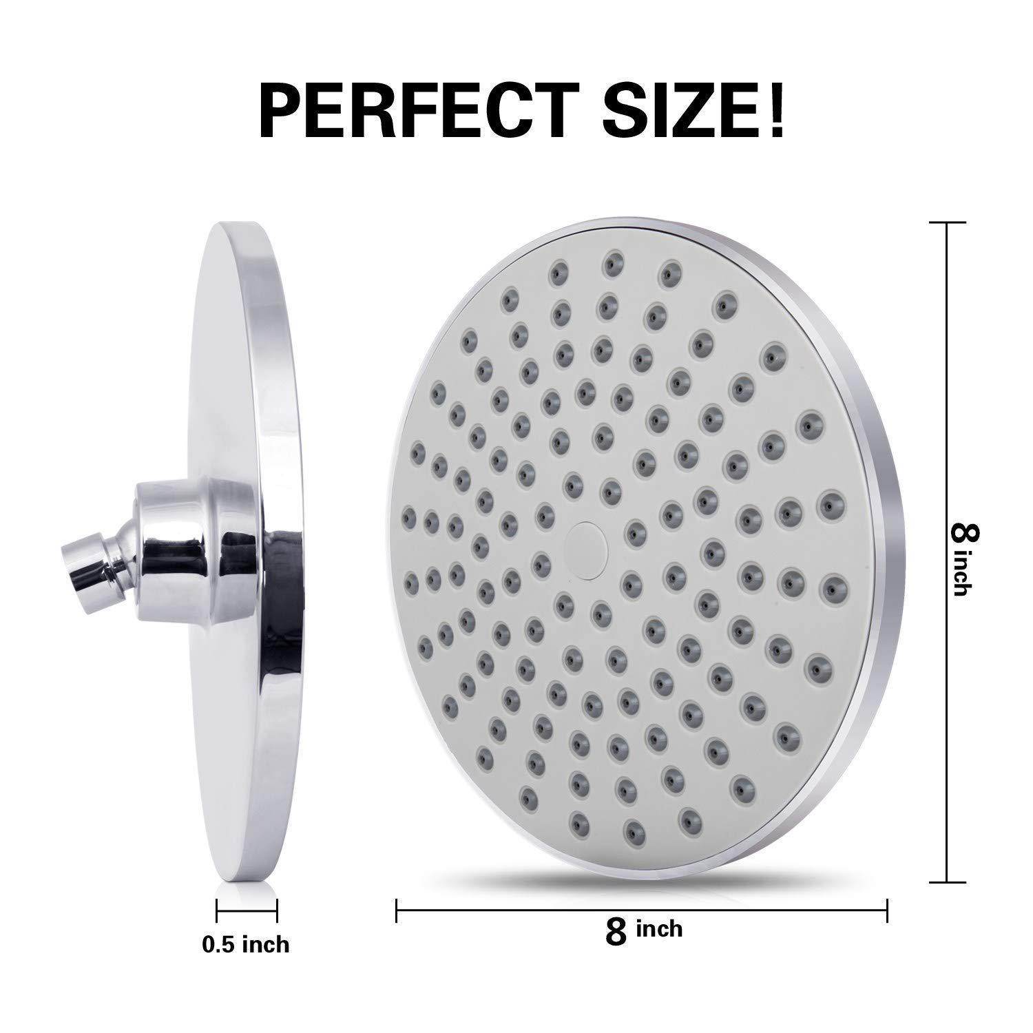 Wholesale of 8-inch round electroplated shower heads and cross-border concealed shower and bath shower heads in Xiamen pic 45