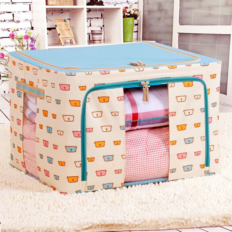 牛津布收纳箱大号可折叠收纳盒装衣被子玩具超大整理箱批发储物详情32