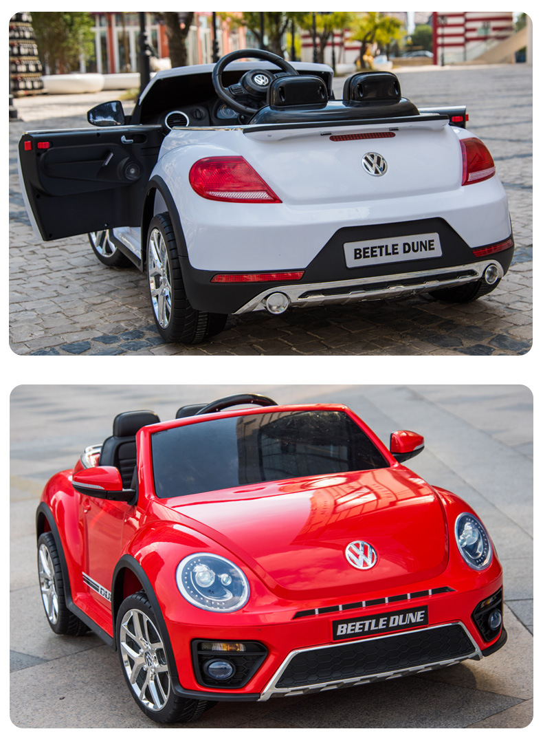 甲壳虫儿童四轮电动车可坐人遥控童车宝宝玩具车适合1-3岁男女孩母婴用品详情12