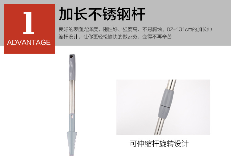 大号平板拖把免手洗家用懒人拖布吸水墩布拖地拖把干湿两用一拖净详情10