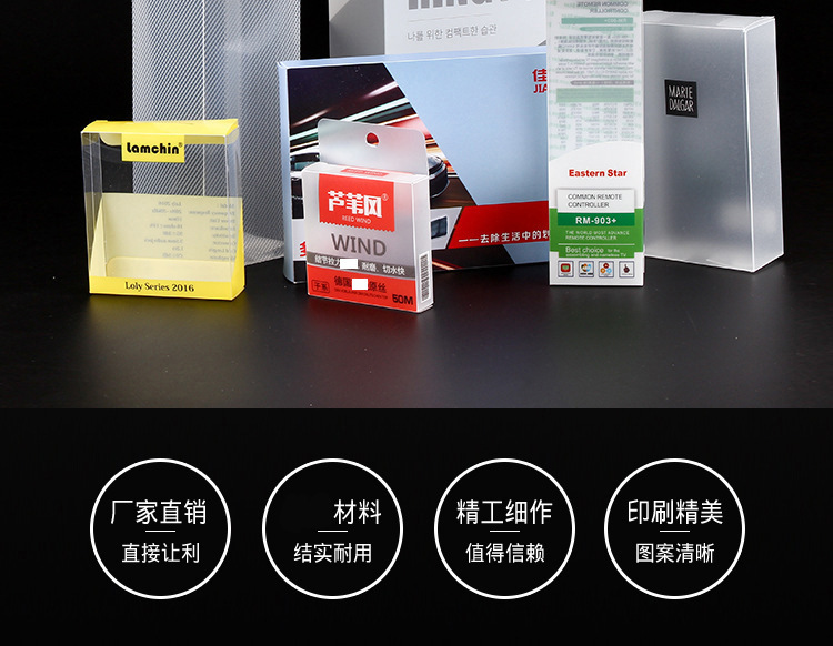 pet包装盒定制透明咖啡胶盒pvc磨砂斜纹彩盒pp长方形塑料礼品盒子详情3