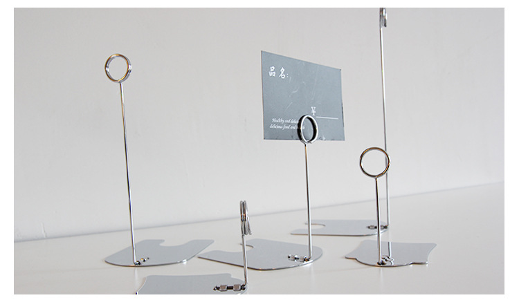 Stainless steel label clamps, hardware clamps, metal advertising clamps, bread product price tag clamps, POP price tag clamps, wholesale baking exhibition stand price base, fruit store product indication stand, dessert counter display fixed accessories pic 14