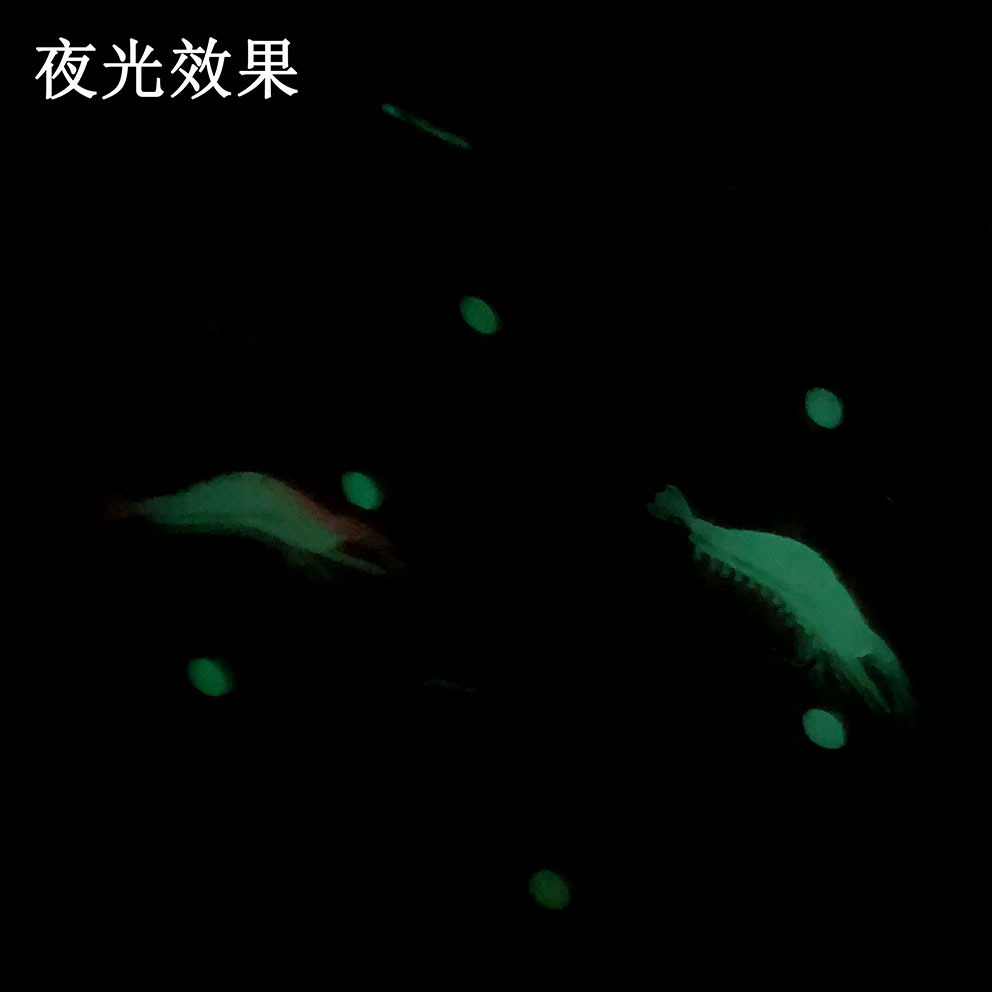 Lure bait, artificial shrimp, hook shrimp, 9cm/6g fish bait, bionic bait, simulated soft bait, soft shrimp, night light, upturned-mouthed black fish pic 14