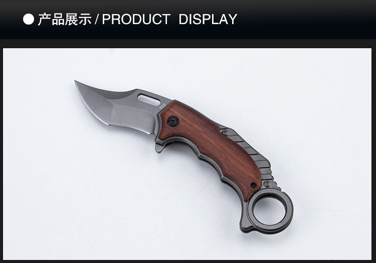 Upgraded outdoor folding knife X62 claw knife, camping self-defense portable small straight multi-functional claw knife, fruit knife pic 8