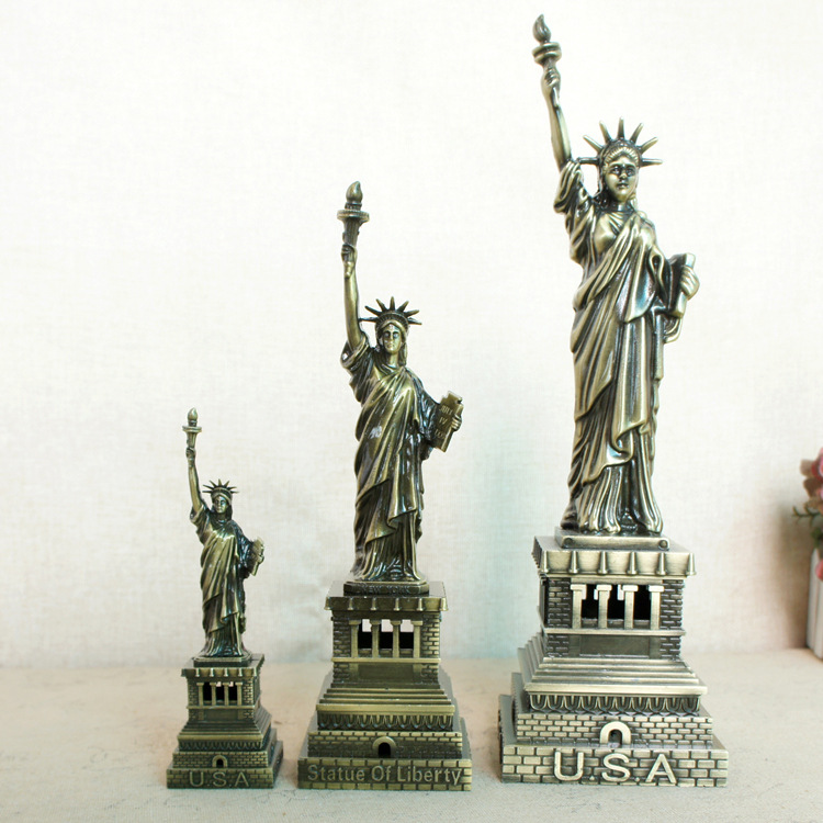 Creative metal handicrafts, American home craft ornaments, Statue of Liberty model ornaments in multiple sizes pic 14