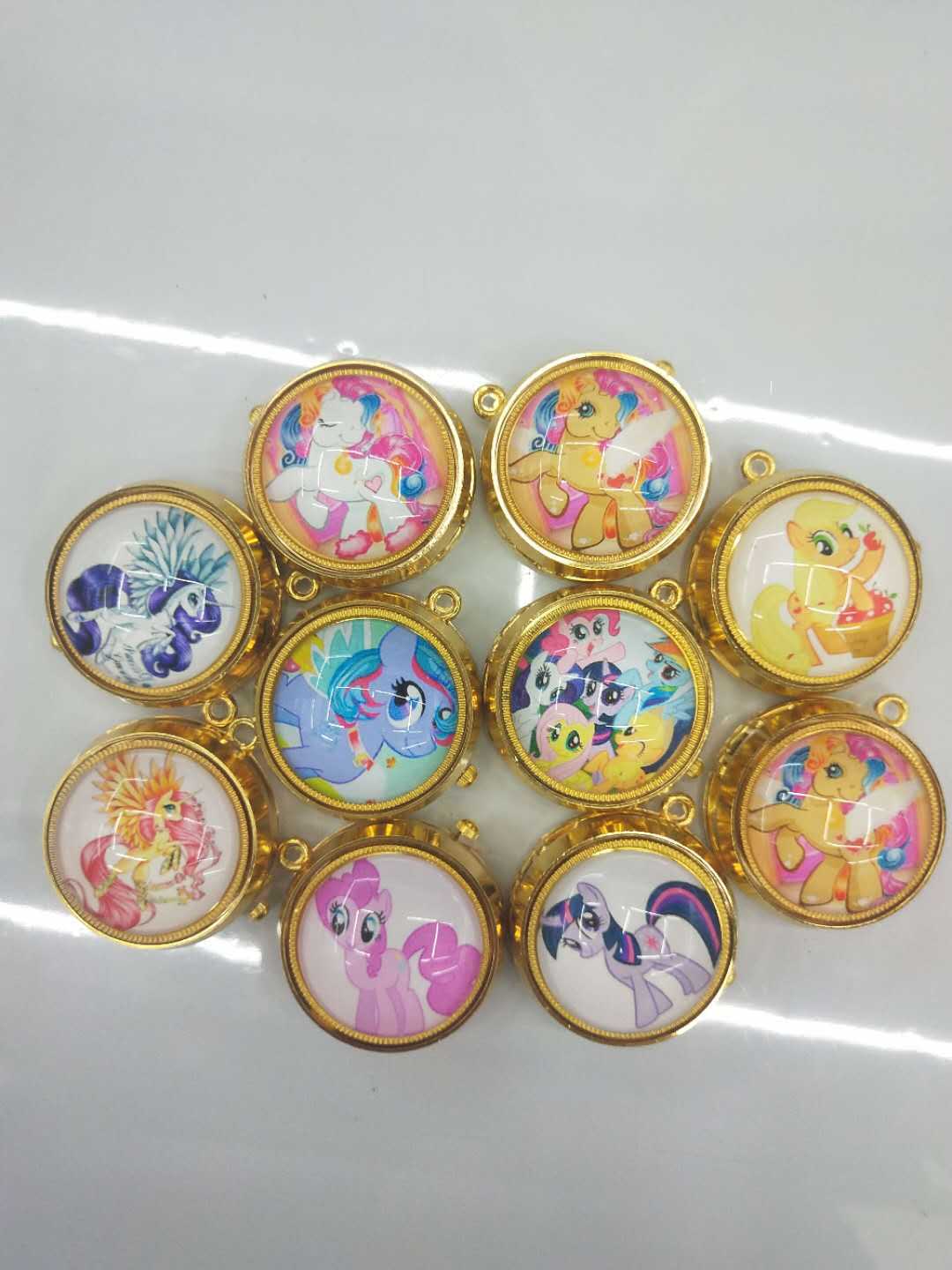 Wholesale of golden rotating anime cartoon wall watch gyroscope rotating pocket watch pic 23