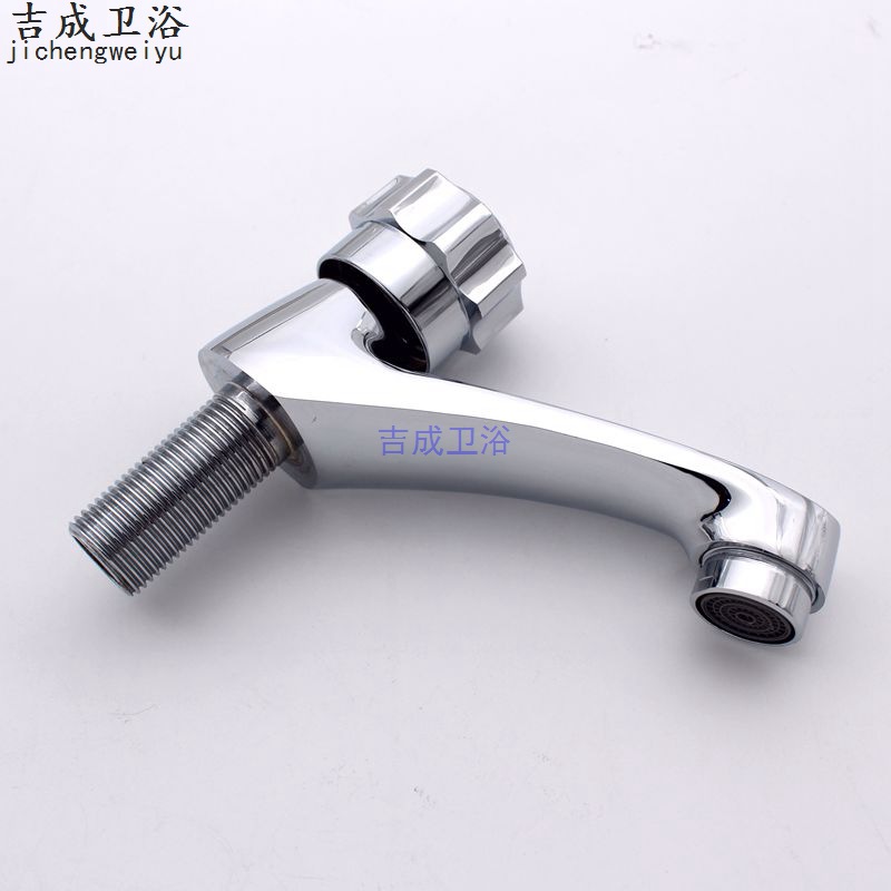 南安水暖厂家直销铜单冷洗脸盆水龙头单孔快开98面盆龙头详情9