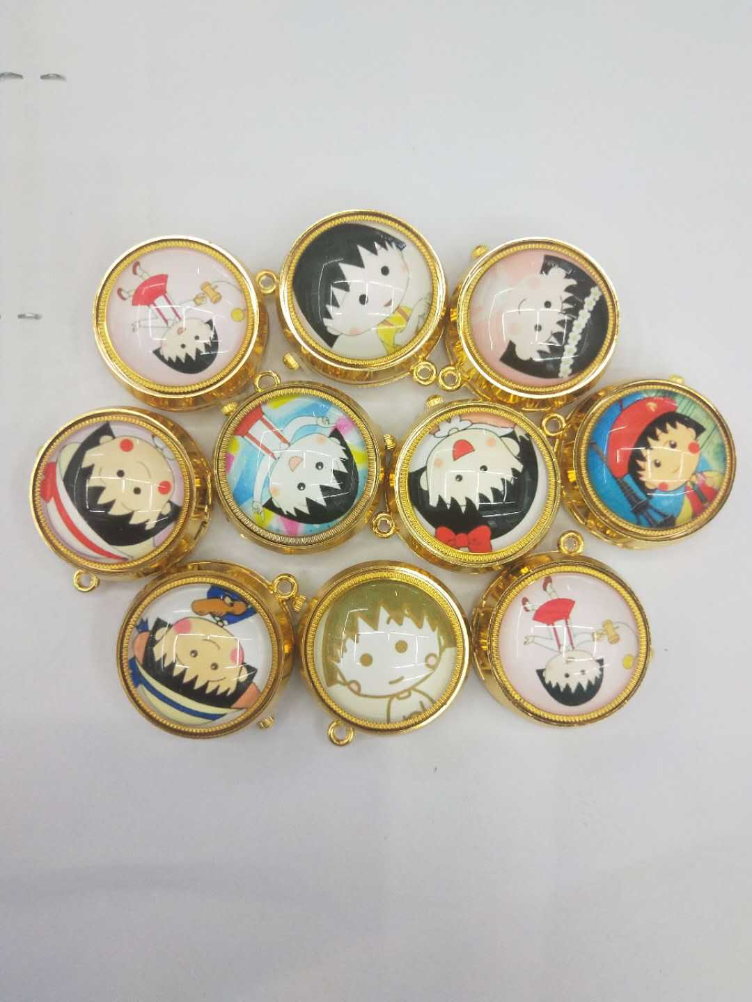 Wholesale of golden rotating anime cartoon wall watch gyroscope rotating pocket watch pic 25