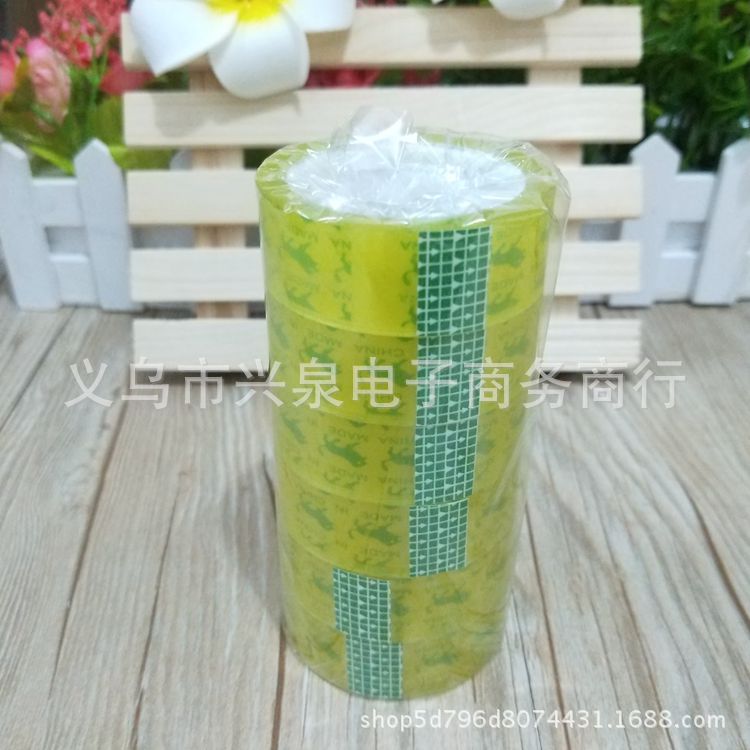 【1-2区】小胶带 6/卷240/箱一元透明胶带 办公文教学生文具胶带 透明胶布 一元百货详情8