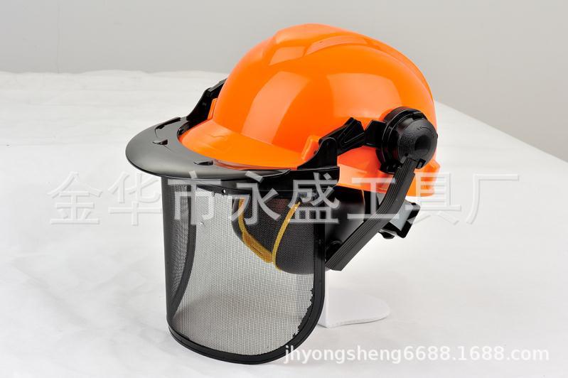厂家直销防护组套PC面屏钢丝网面屏安全帽PE材质有CE证书高档内衬详情1