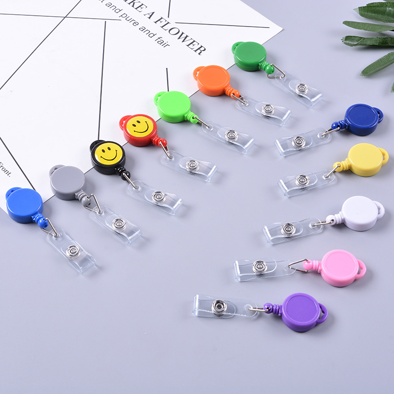 2.5cm small round pull-up buckle, metal pull-up buckle, ID card buckle, telescopic cartoon pull-up buckle, pull-down buckle, available in fixed color pic 10