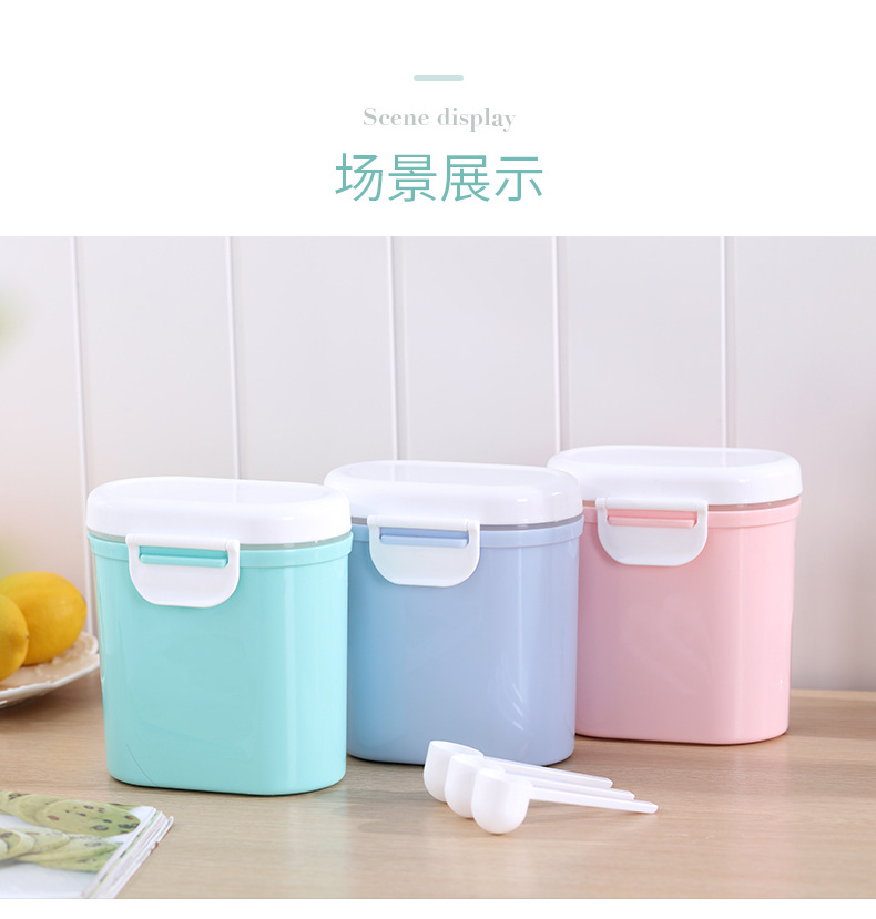 Portable milk powder box for going out, large-capacity milk powder storage can for babies, portable sealed box for baby milk powder, milk powder compartment pic 18