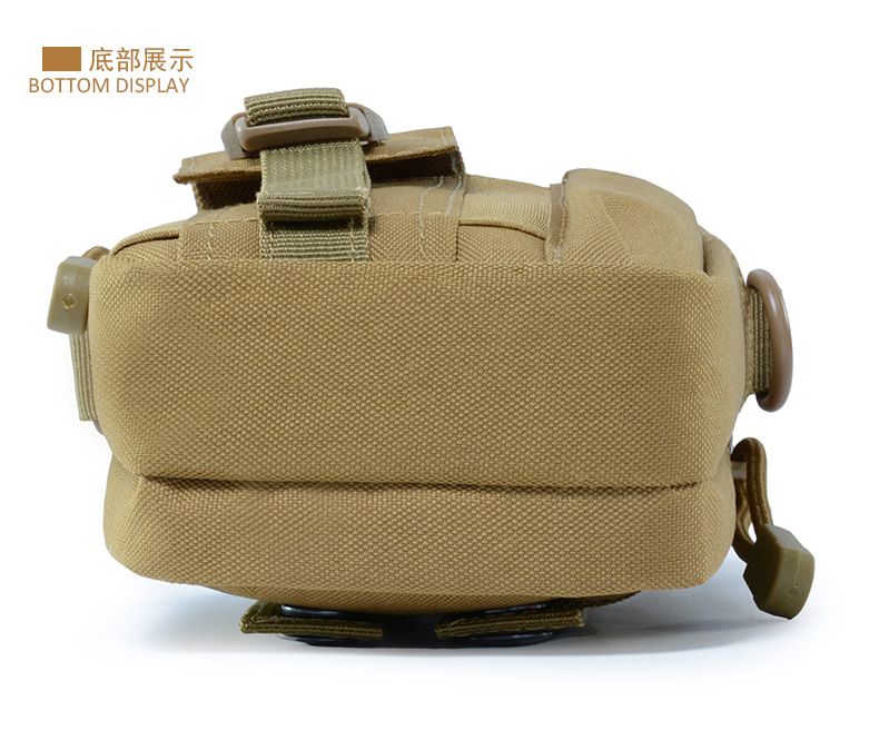 Yitu Army Camouflage Mountaineering Small waist Bag, crossbody crossbody single-shoulder bag, mobile phone waterproof sports outdoor waist bag Tactical bag pic 17