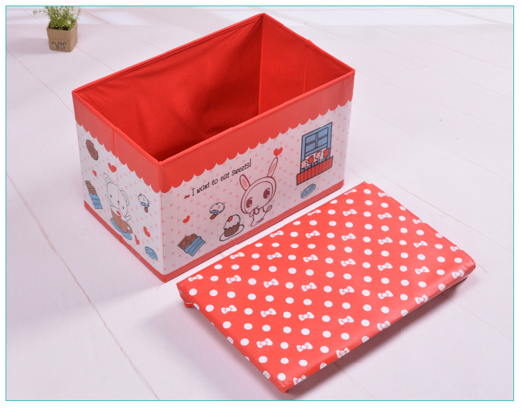 Cross-border best-selling cartoon storage stools, folding storage stools, household daily necessities, large storage boxes, wholesale from manufacturers pic 14
