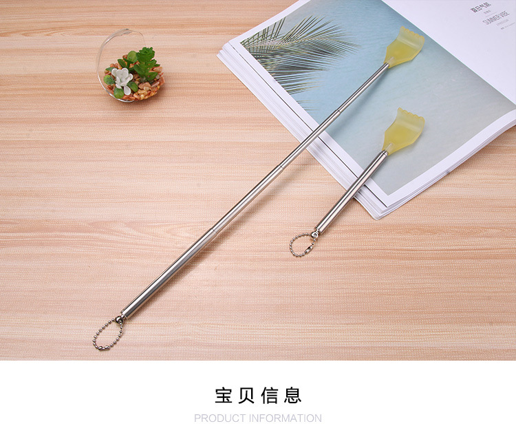 银色伸缩痒痒挠四脚拐杖肘拐手指训练器轮椅康复器材详情2