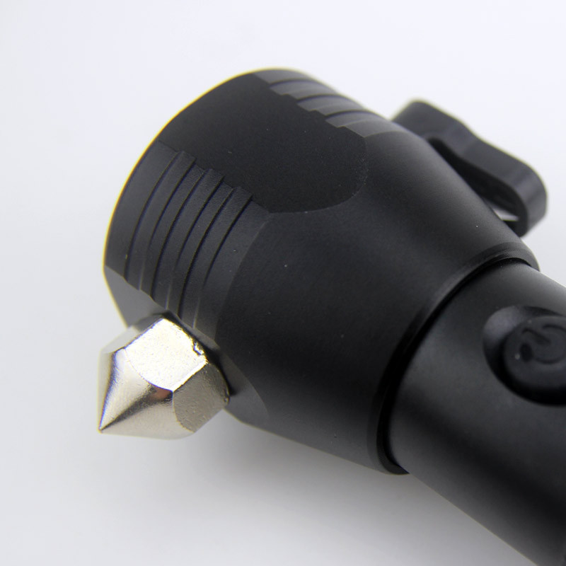 Tiger Hunter car usb charging safety escape hammer flashlight Solar safety hammer LED flashlight with strong LED light pic 58