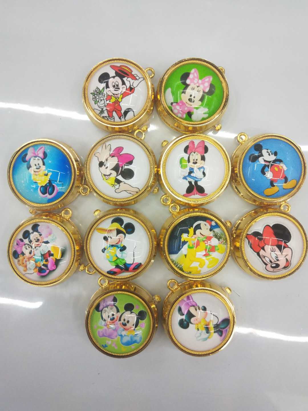 Wholesale of golden rotating anime cartoon wall watch gyroscope rotating pocket watch pic 14