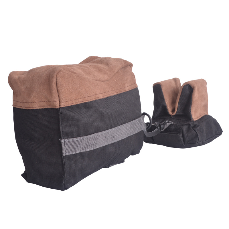 跨境爆款户外牛皮枪垫迷彩包战术沙包支撑包军迷包射击固定批发详情12