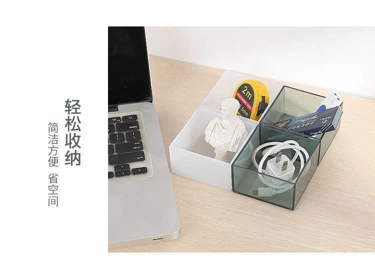 加工定制 家用化妆品首饰收纳盒塑料盒子桌面杂物收纳盒整理盒详情2