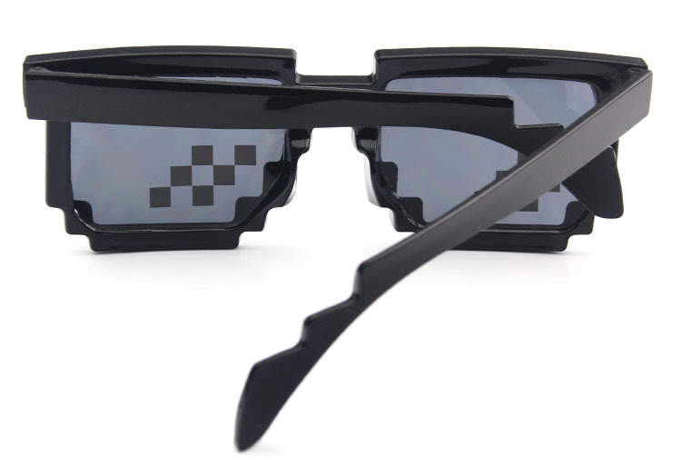 Mosaic square glasses, a must-have for showing off in the 2D world, sunglasses, blurred rectangular pixel glasses, Douyin, Kuaishou pic 25