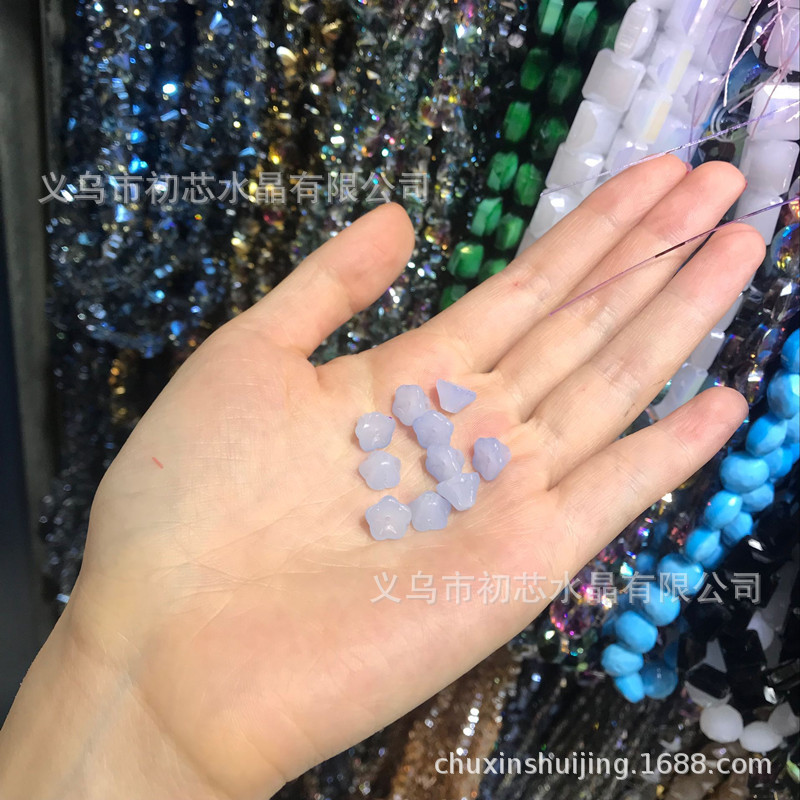 Quality Czech glass 6*8mm wax apple small morning glory diy accessory, flower center small flower, ancient-style material pack pic 21