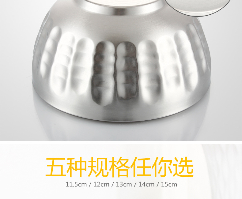 304 stainless steel bowl, family tableware bowl, creative travel portable chopsticks and spoons, picnic folding set rice bowl pic 24