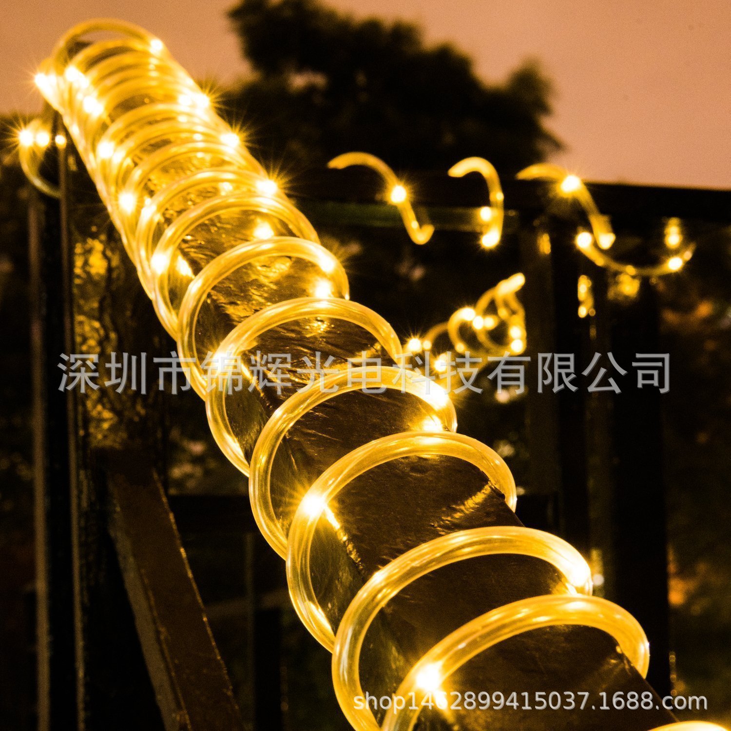 Best-selling solar tube light strings, battery boxes, round tube light strings, courtyard and garden waterproof rope light strings on Amazon e-commerce pic 18