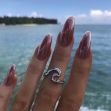 欧美新款流行女式戒时尚个性古银色森系藤蔓树叶花朵戒指四件套装详情15