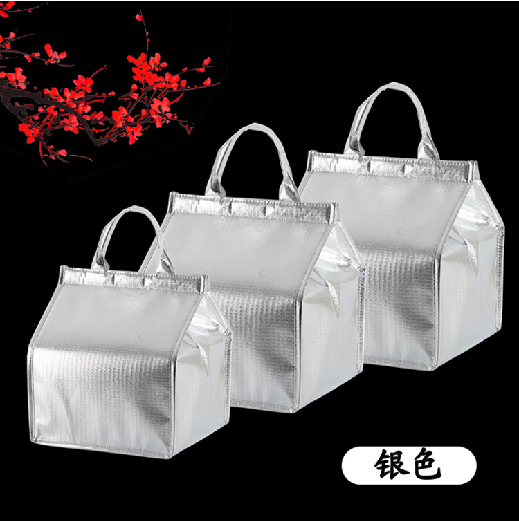 Waterproof 6-inch, 8-inch, 10-inch, 12-inch birthday cake insulated bags, food refrigeration bags in stock, cold preservation bags with logo printing pic 28