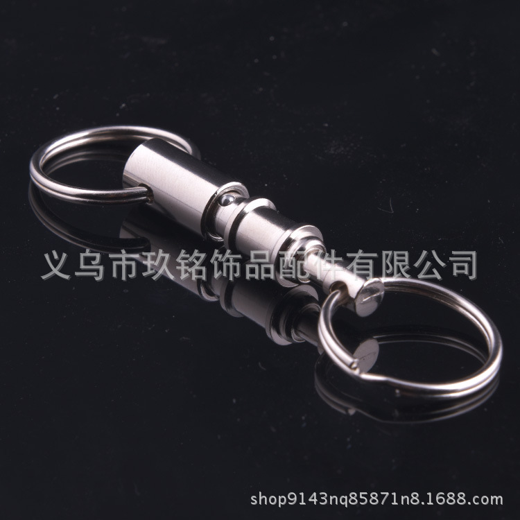 Factory direct sales of iron detachable buckles, outdoor mother-and-child buckles, detachable double-ring keychains, and creative double-ended buckles pic 7