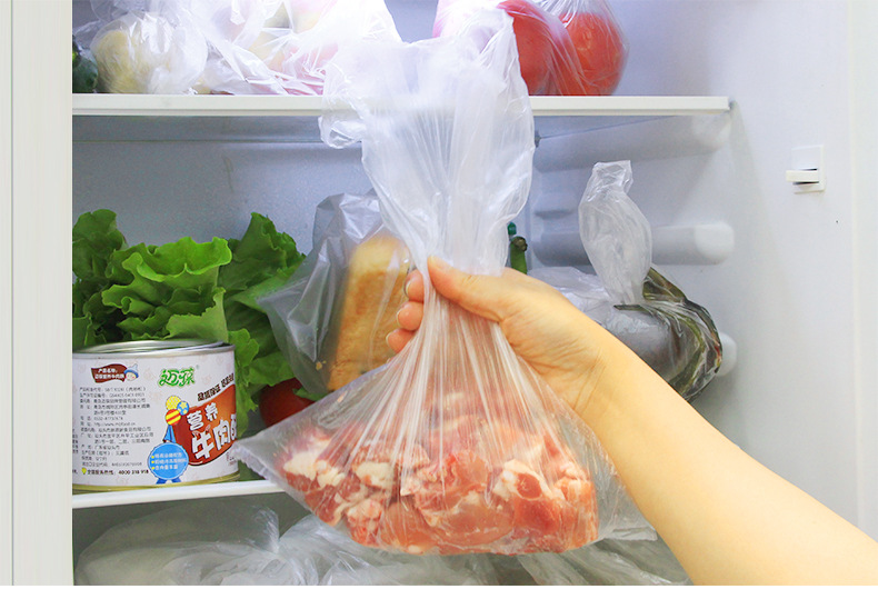 生鲜连卷袋增厚保鲜袋平口式促销装背心食品袋食物保鲜大中小组合详情13