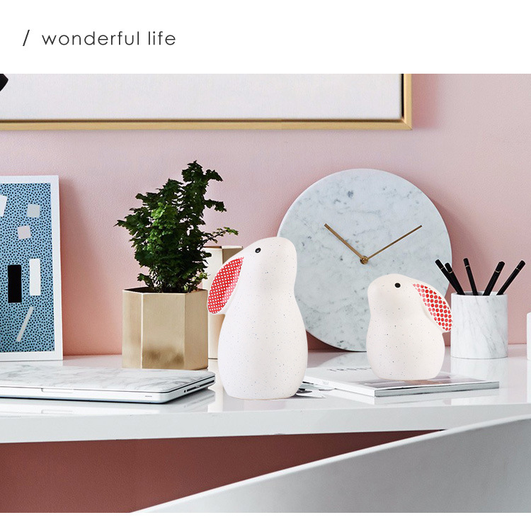 可爱兔子小摆件ins北欧风格装饰品森系文艺小清新桌面摆饰品批发详情8