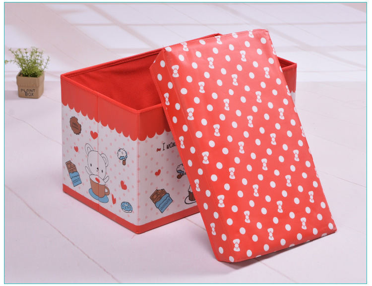 Cross-border best-selling cartoon storage stools, folding storage stools, household daily necessities, large storage boxes, wholesale from manufacturers pic 13