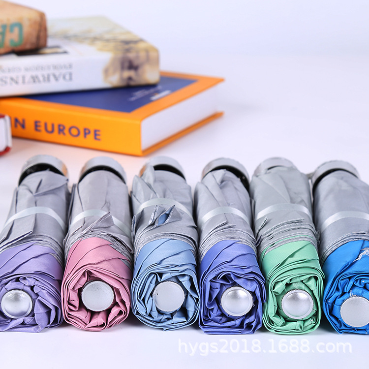 厂家批发创意三折倒杆银胶伞晴雨两用礼品雨伞广告伞可做logo详情18