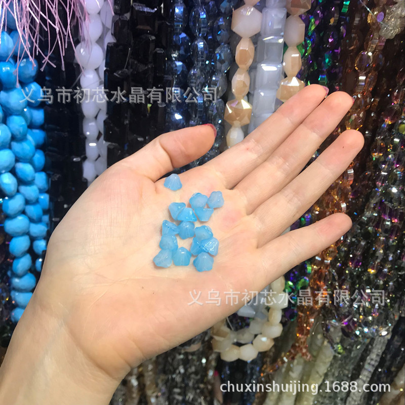 Quality Czech glass 6*8mm wax apple small morning glory diy accessory, flower center small flower, ancient-style material pack pic 19