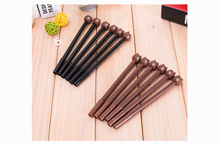 Creative and simple Chinese-style bamboo gel pen, cute and creative black 0.5 smooth quick-drying signature gel pen pic 124