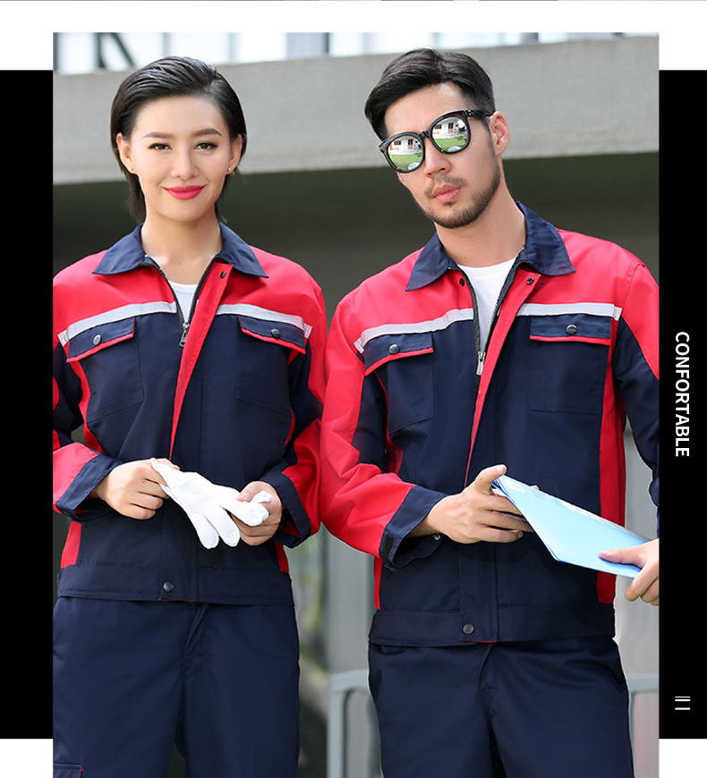 工作服套装男耐磨春秋季长袖劳保服汽修工作服机修维修厂服工装详情14