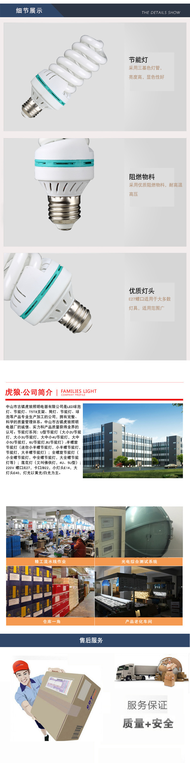 节能螺旋灯泡E14E27三基色螺口卡口LED节能灯泡黄光白光厂家批发详情6