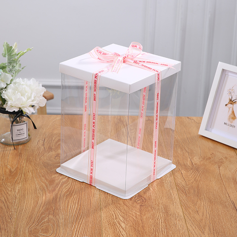 Transparent cake boxes, 4-inch, 6-inch, 8-inch, 10-inch, 12-inch dessert boxes, baking birthday cake boxes, packaging boxes pic 10