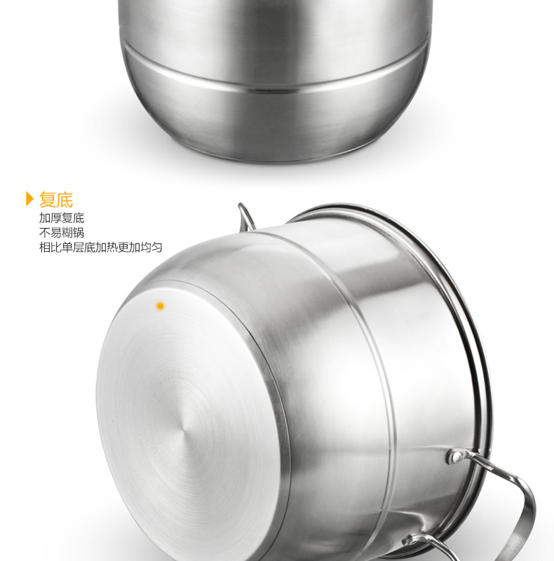 新款厨房用品韩式不锈钢蒸锅加厚复底三层蒸锅无涂层多用汤蒸锅详情25