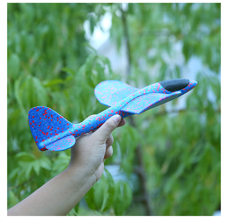 手抛泡沫软飞机48cm耐摔滑翔机模型EPP超轻材质儿童户外玩具批发详情15