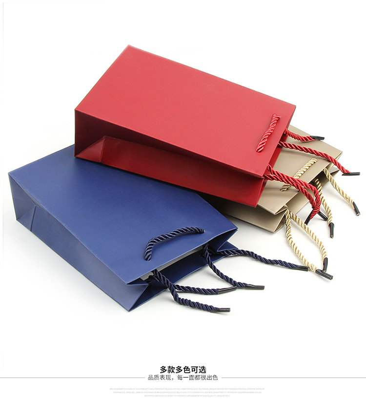 简约珠宝手提袋首饰袋特种纸饰品手提袋子厂家礼品包装袋定制LOGO详情10