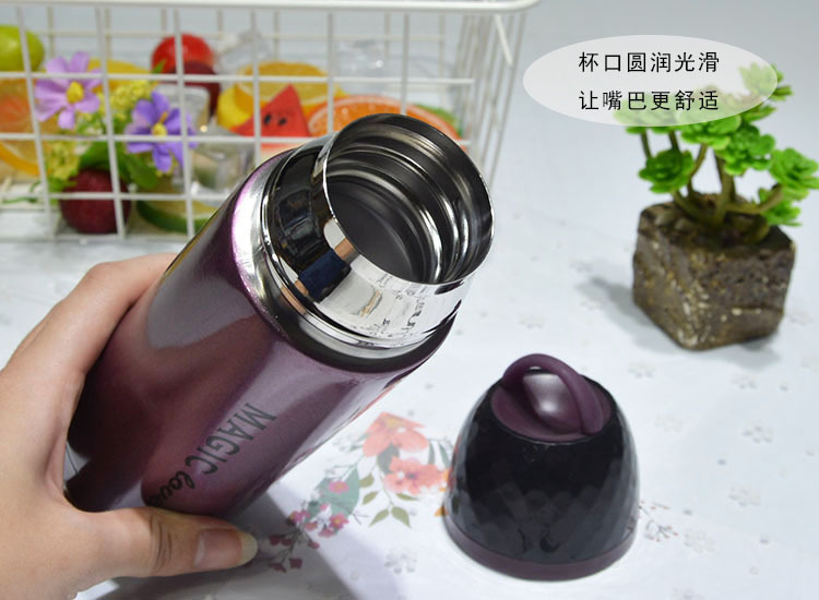 促销礼品印logo慕色水晶保温杯男女学生不锈钢情侣水杯便携水壶杯详情5